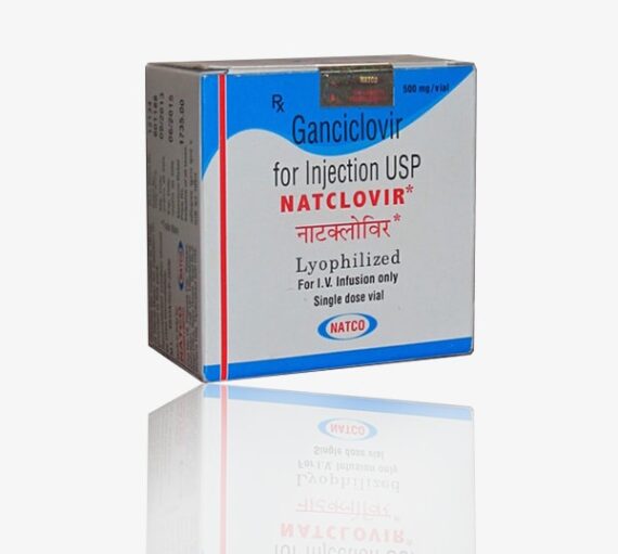 Natclovir Ganciclovir 500 mg Injection